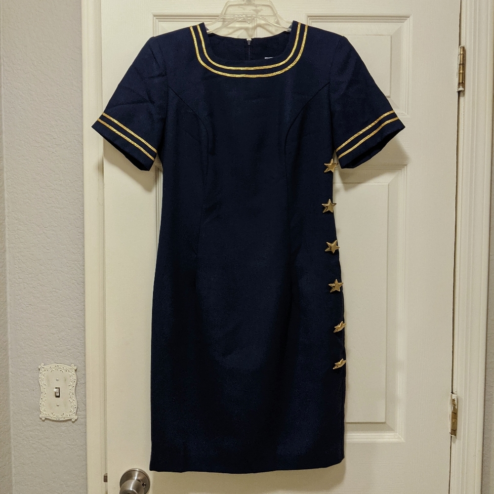 Vintage Flight Attendant dress, EUC